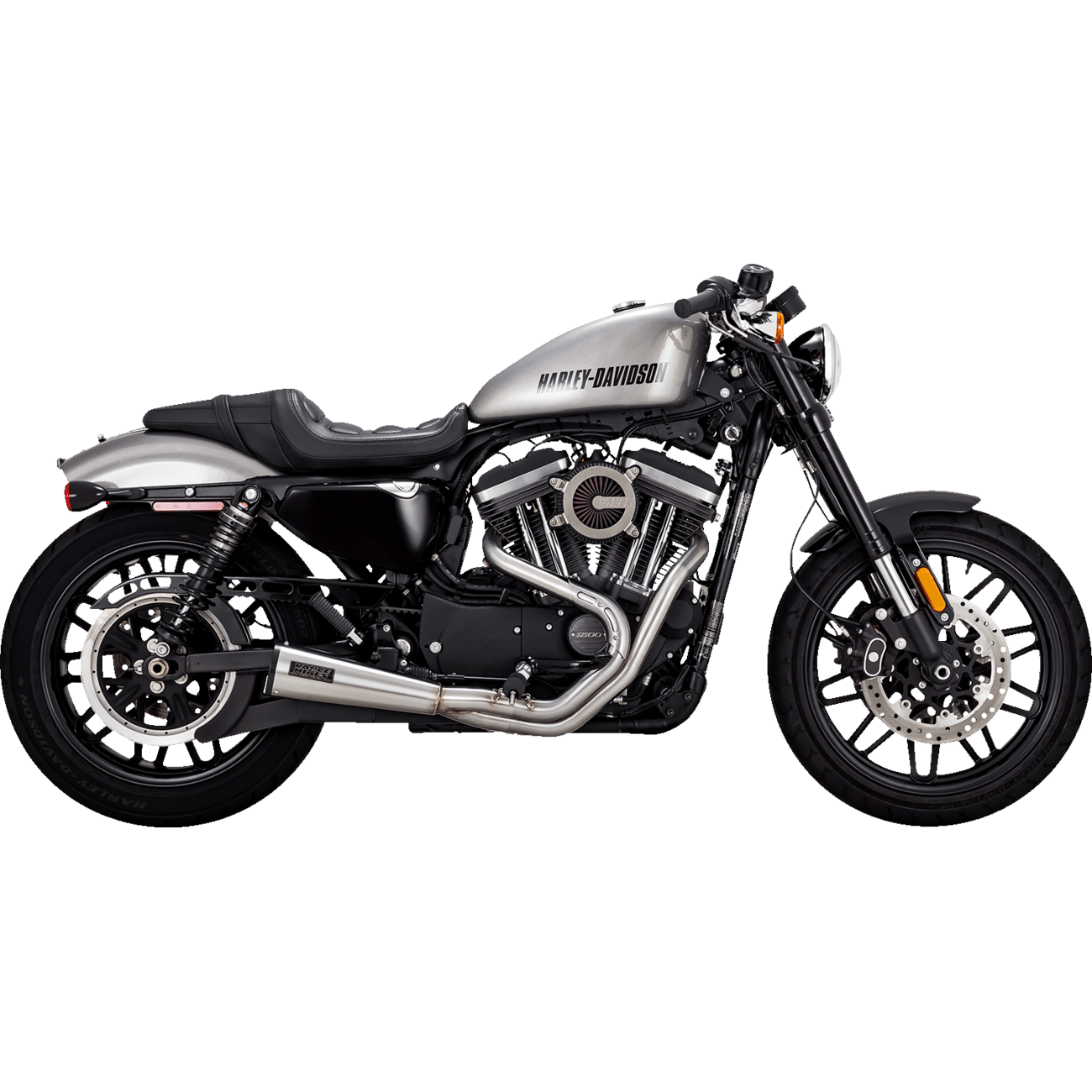 VANCE & HINES 2-into-1 Upsweep Exhaust System Stainless Steel 27637