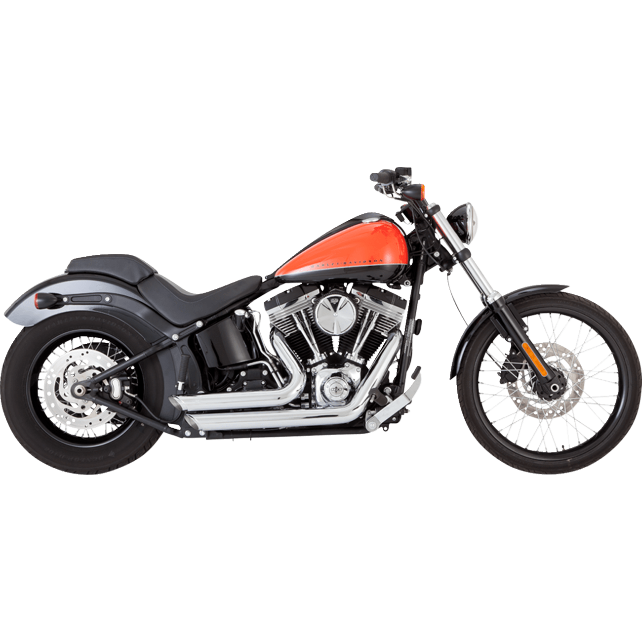 VANCE & HINES Shortshots Staggered Exhaust System Chrome 17325