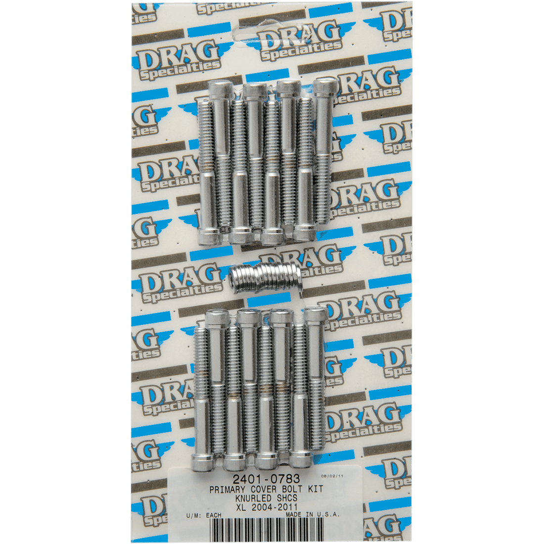 DRAG SPECIALTIES Bolt Kit Primary Knurled XL