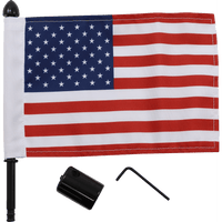 PRO PAD Luggage Rack Flag Mount Square bar 6" X 9" Flag BMSQ25