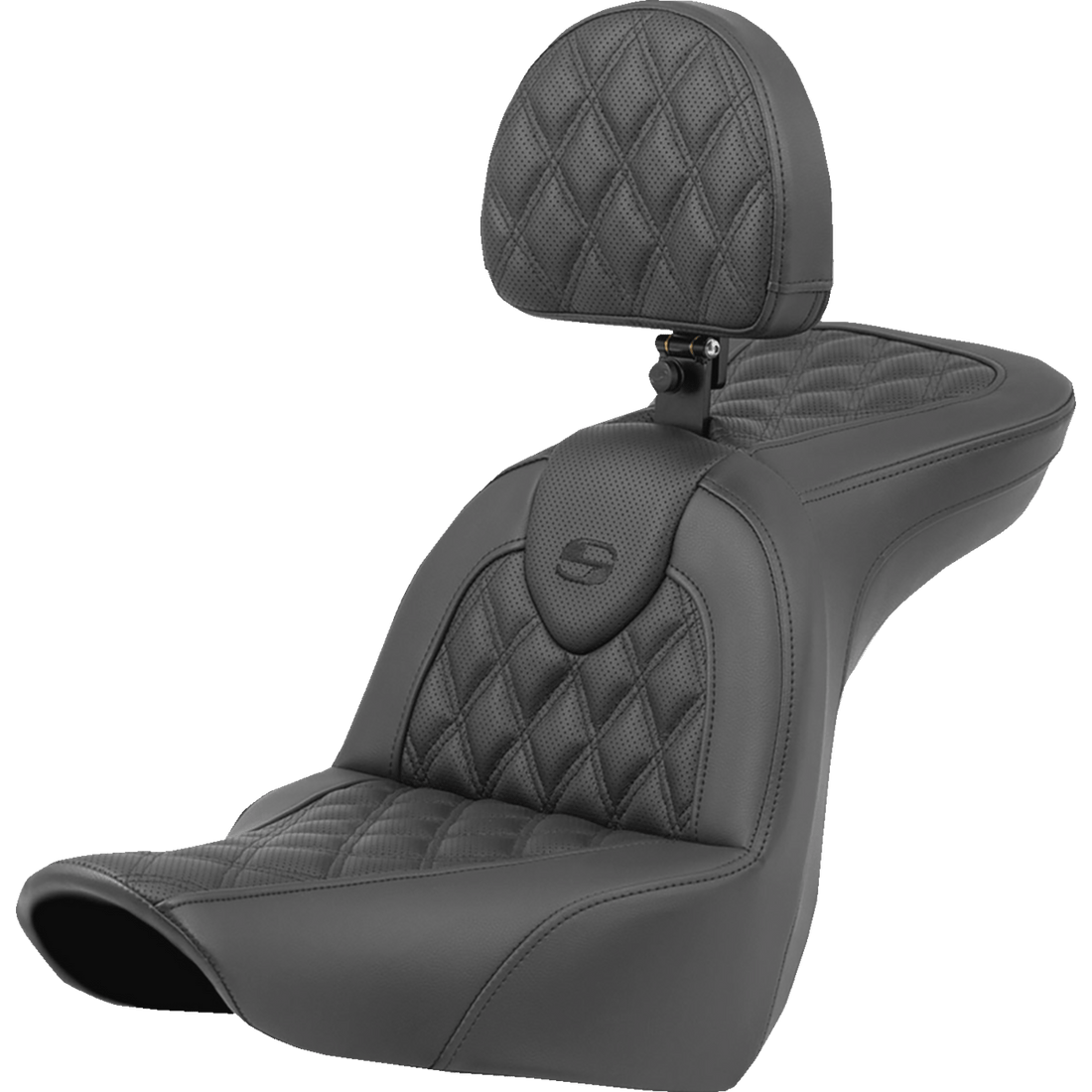 SADDLEMEN Roadsofa™ Seat Lattice Stitch with Backrest FXLR/FLSB '18-'23 81829182BR