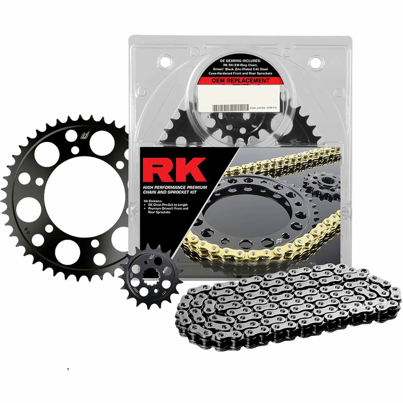 RK Chain and Sprocket Kit YZF-R7 Natural 4068150E