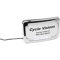 CYCLE VISIONS License Plate Frame Chrome CV4641