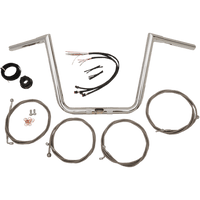 LA CHOPPERS Handlebar and Cable Kit 10" Chrome LA7312KT161