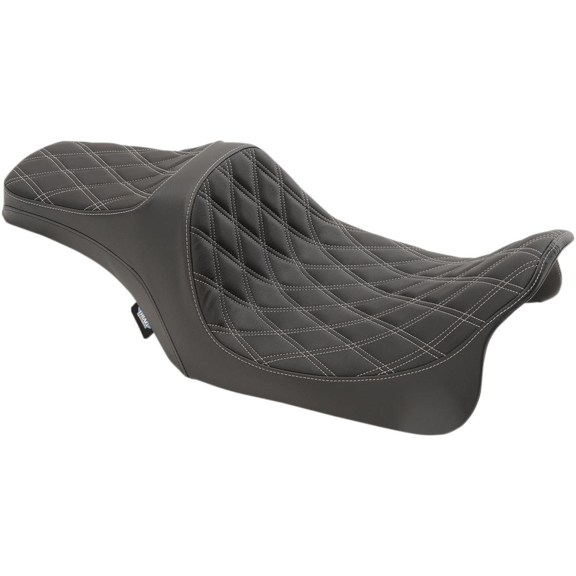 DRAG SPECIALTIES Predator III Seat Double Diamond Silver Stitched FL '08-'23