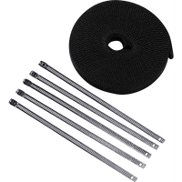 CYCLE PERFORMANCE PROD. Lava Rock Exhaust Wrap Kit Metallic Black 1" x 50' CPP/9244