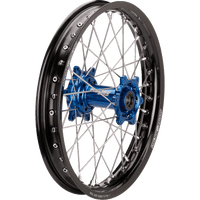 MOOSE RACING Wheel Assembly SX-1 Complete Rear Black Wheel/Blue Hub 18x2.15 Yamaha YR21518BKBU