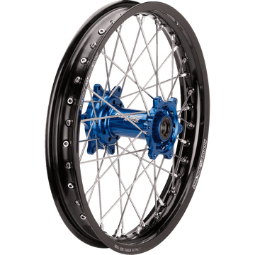 MOOSE RACING Wheel Assembly SX-1 Complete Rear Black Wheel/Blue Hub 18x2.15 Yamaha YR21518BKBU