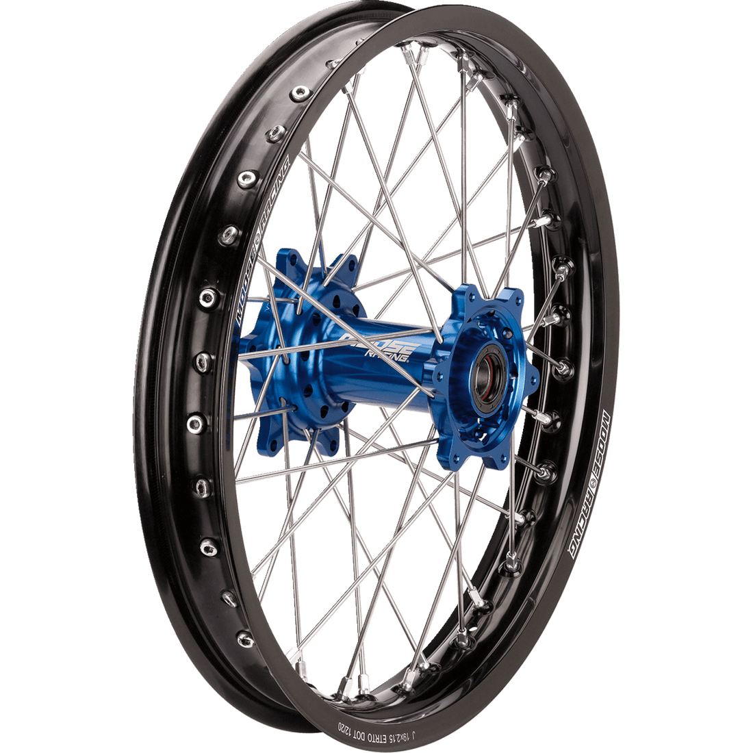 MOOSE RACING Wheel Assembly SX-1 Complete Rear Black Wheel/Blue Hub 18x2.15 Husqvarna MR21518BKBU