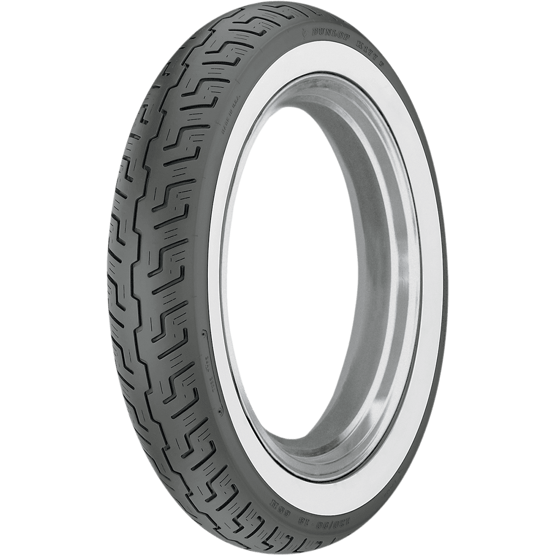 DUNLOP Tire K177 Front 120/90-18 Wide Whitewall 65H 45104656