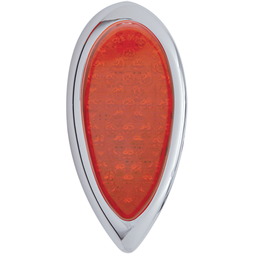 PRO-ONE PERF.MFG. Taillight Tear Drop Red Lens 402060