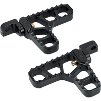 JOKER MACHINE Adjustable Serrated Footpegs Black XL 08623B