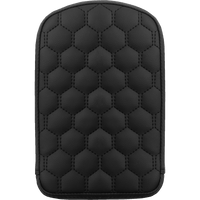 SADDLEMEN RoadSofa™ Sissy Bar Pad Honeycomb Black Stitching 041149