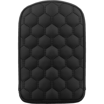 SADDLEMEN RoadSofa™ Sissy Bar Pad Honeycomb Black Stitching 041149