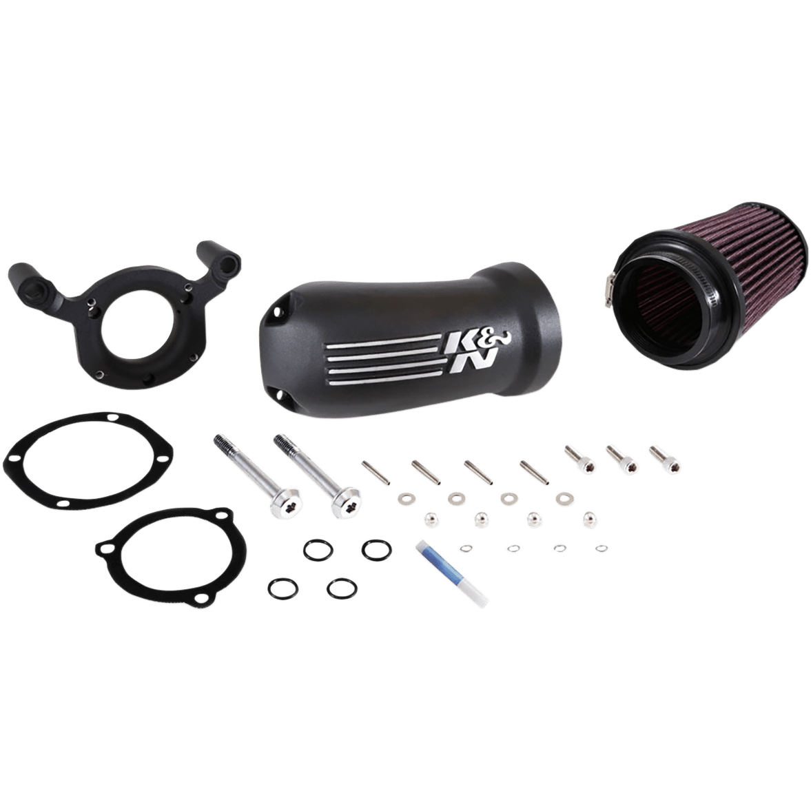 K & N Aircharger® Intake System with Cast Aluminum Intake Tube Satin Black 571134