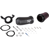 K & N Aircharger® Intake System with Cast Aluminum Intake Tube Satin Black 571134