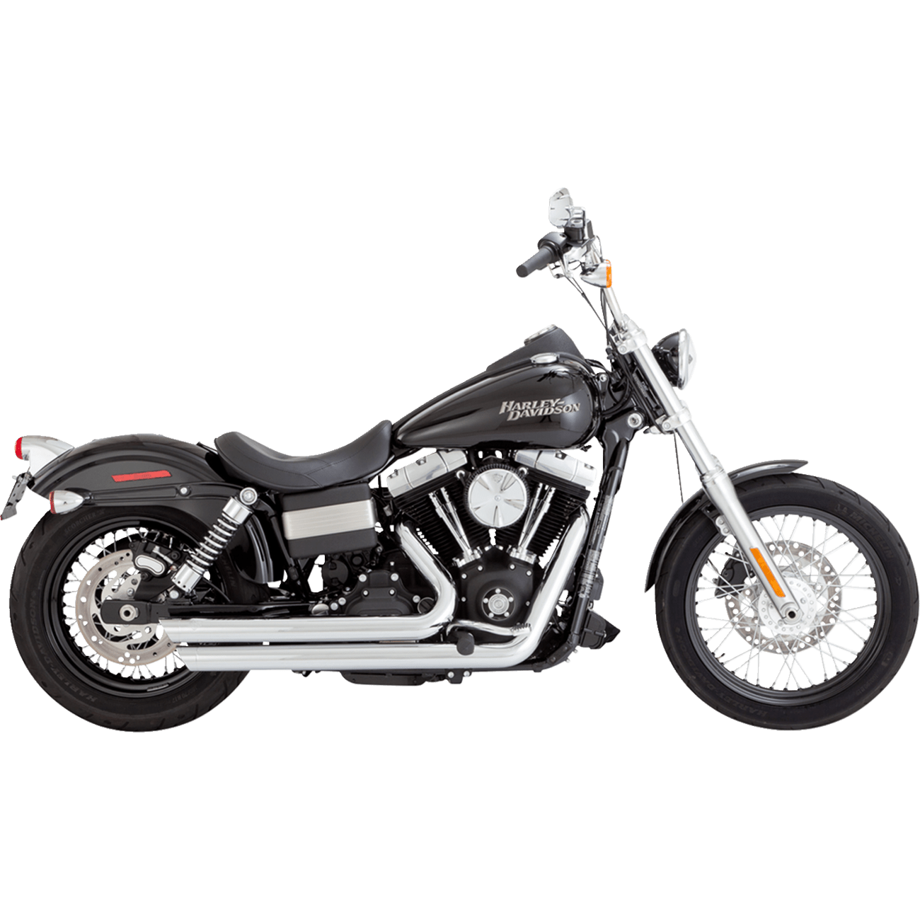 VANCE & HINES Big Shots Staggered Exhaust System Chrome 17338