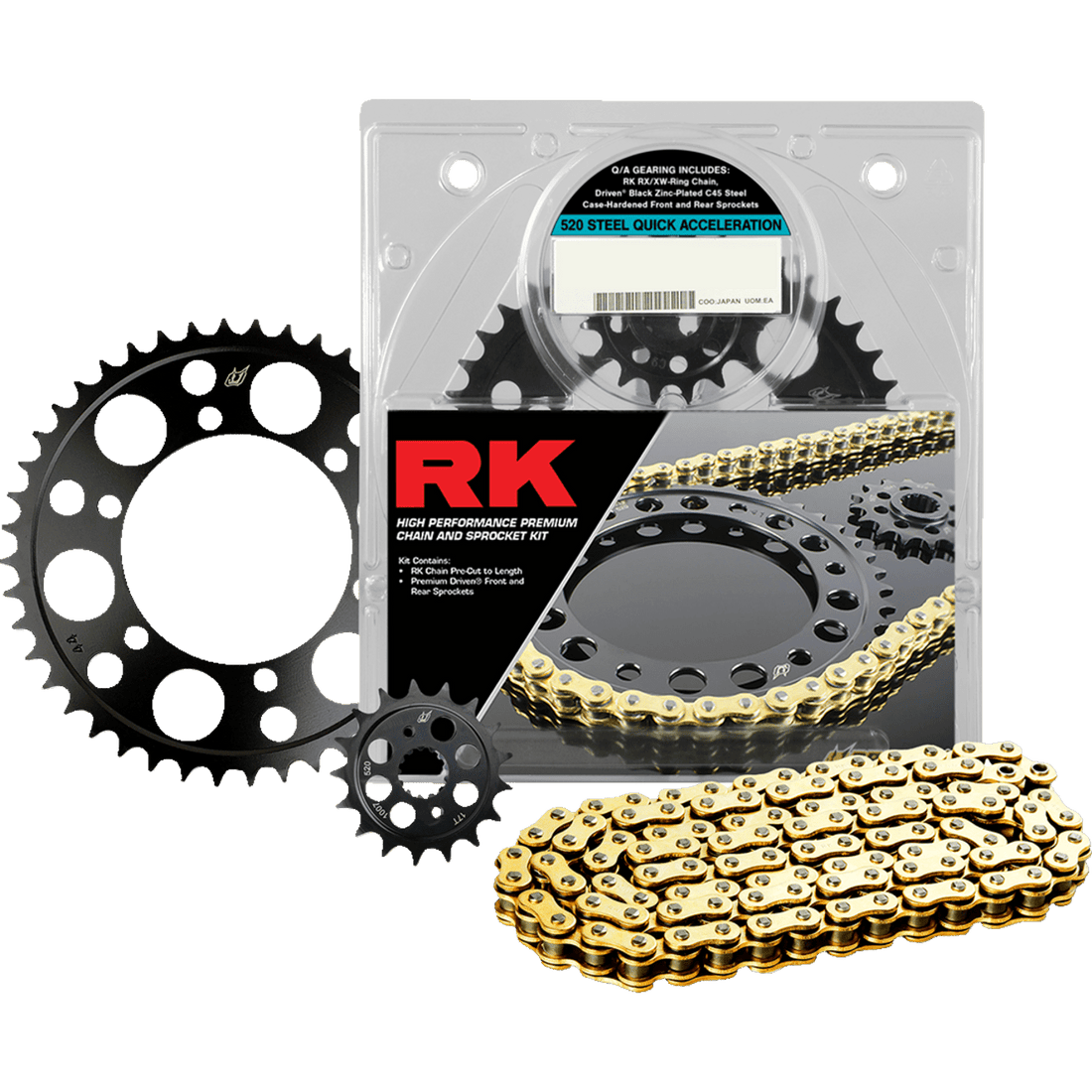 RK Chain Kit Gold Honda CBR 600 RR '03-'06 1062039PG