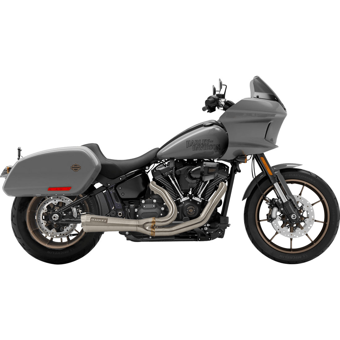 BASSANI XHAUST The Ripper Short Road Rage 2-into-1 Exhaust System Stainless Steel 1S74SS