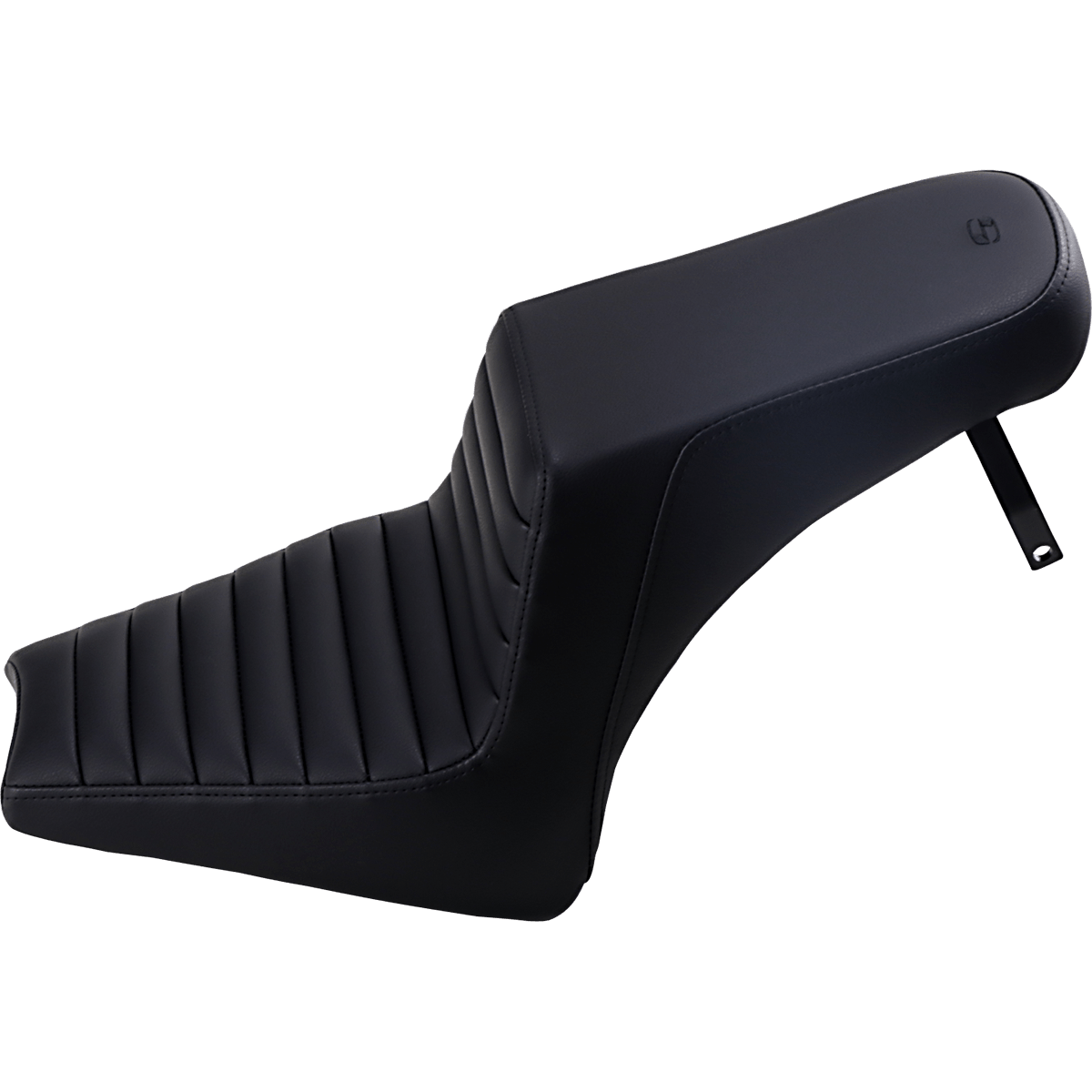 SADDLEMEN Step-Up Seat Front Tuck-n'-Roll/Rear Smooth Black Scout Bobber I1833171