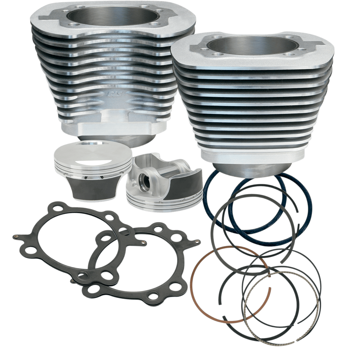 S&S CYCLE 106" Big Bore Cylinder Kit Twin Cam Silver