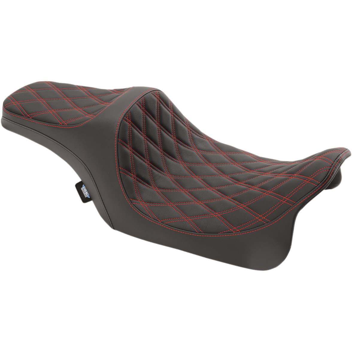 DRAG SPECIALTIES Predator III Seat Double Diamond Red Stitched FL '08-'23