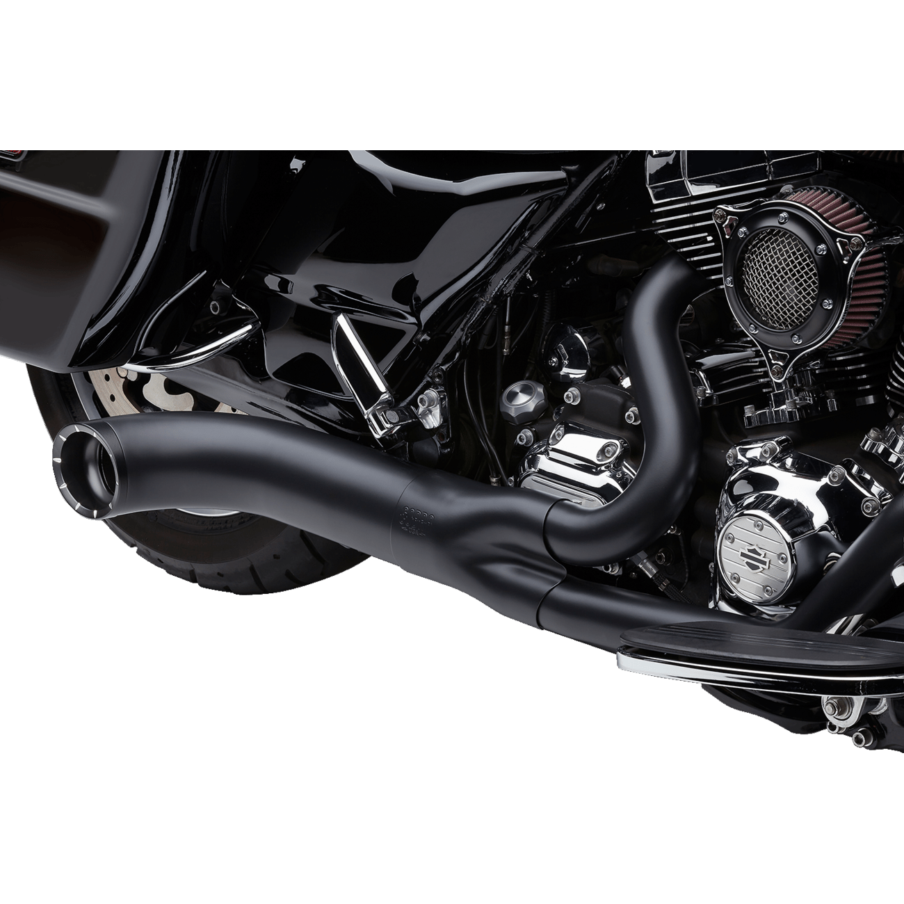 COBRA Turn Out 2-into-1 Exhaust System Black 6270B1