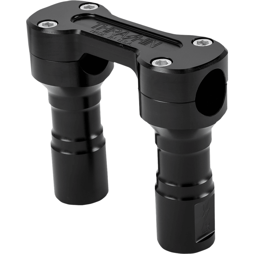 THRASHIN SUPPLY CO. Risers Hole Shot 4" Black TSC41001