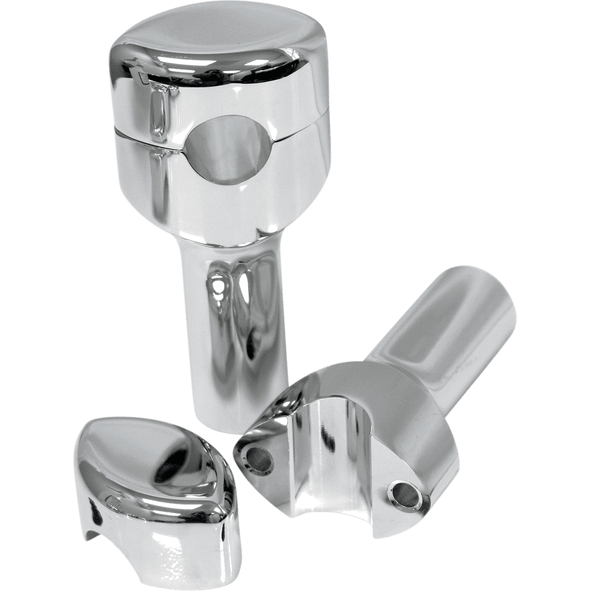 LA CHOPPERS Risers Smooth 4" Chrome LA740204