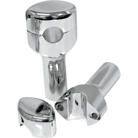 LA CHOPPERS Risers Hefty Smooth 4" Chrome LA740604