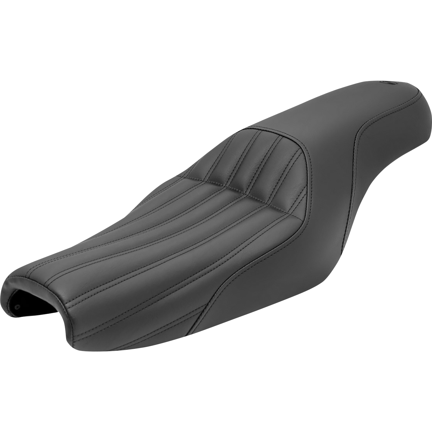 SADDLEMEN Knuckle 2-Up Seat Ribbed Black 80711047K