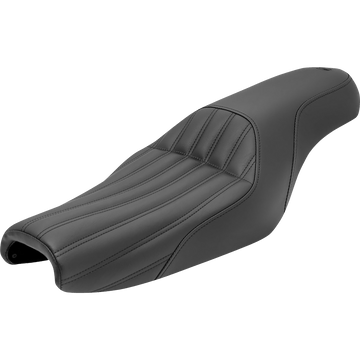 SADDLEMEN Knuckle 2-Up Seat Ribbed Black 80711047K