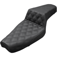 SADDLEMEN Step-Up Seat Full Lattice Stitch Black XL 80703175