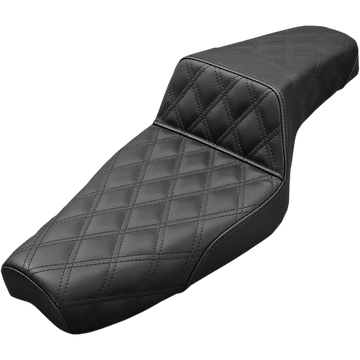 SADDLEMEN Step-Up Seat Full Lattice Stitch Black XL 80703175