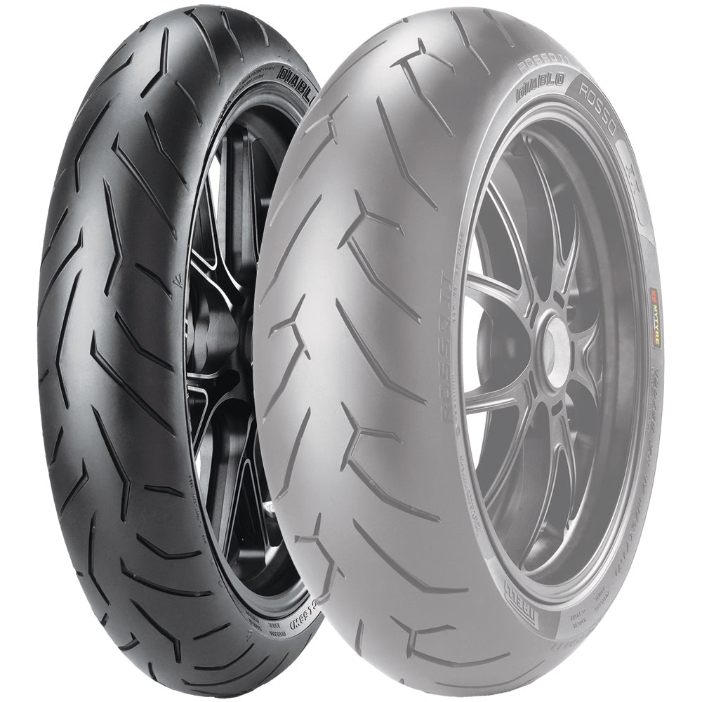 PIRELLI TIRE DIABLO ROSSO 2 FRONT 120/60ZR17 55W RADIAL