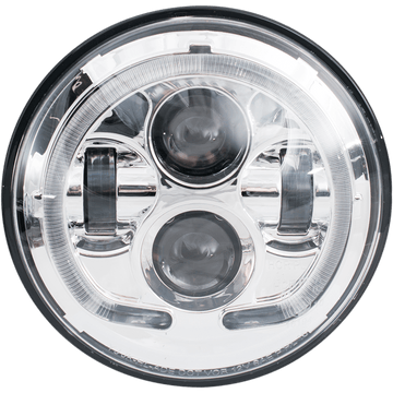 RIVCO PRODUCTS 7" LED Headlight Chrome LED130C