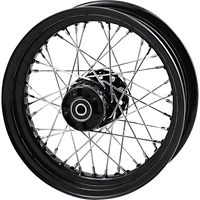 DRAG SPECIALTIES Wheel Laced 40 Spoke Front Black 16x3 '00-'06 FLST