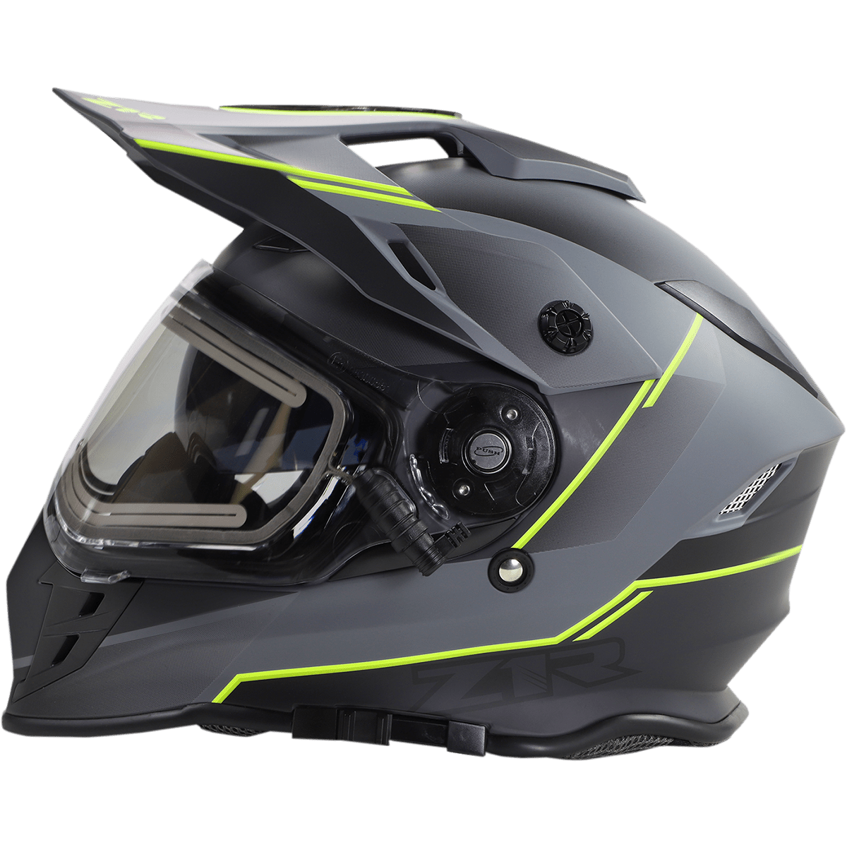 Z1R Range Helmet Bladestorm Gray/Black/Hi-Viz Yellow Small