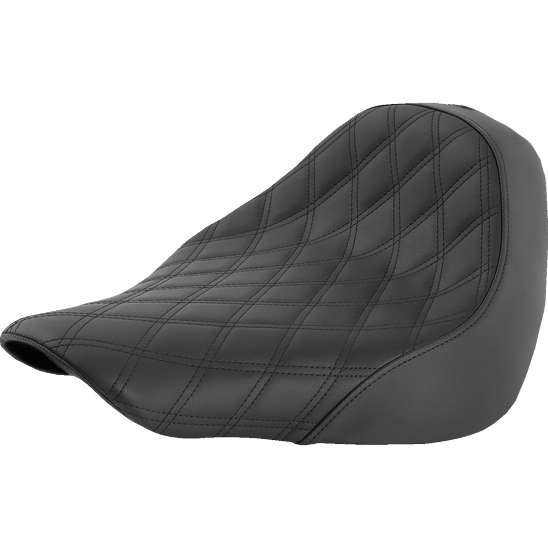 SADDLEMEN Renegade Solo Seat Lattice Stitched Black FL/FX '18-'23 81827002LS