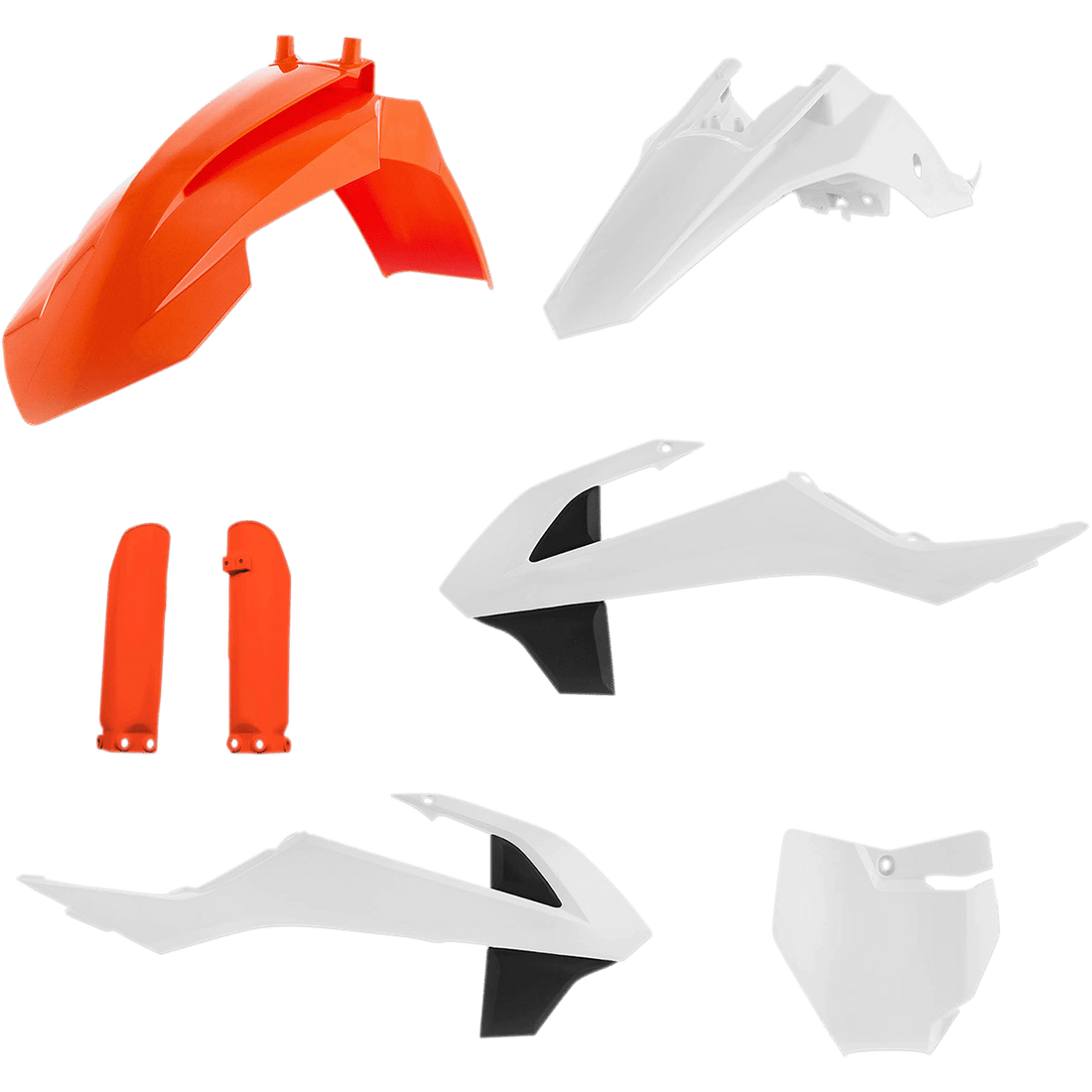 ACERBIS Full Replacement Body Kit OEM '17 Orange/White/Black 2449605569