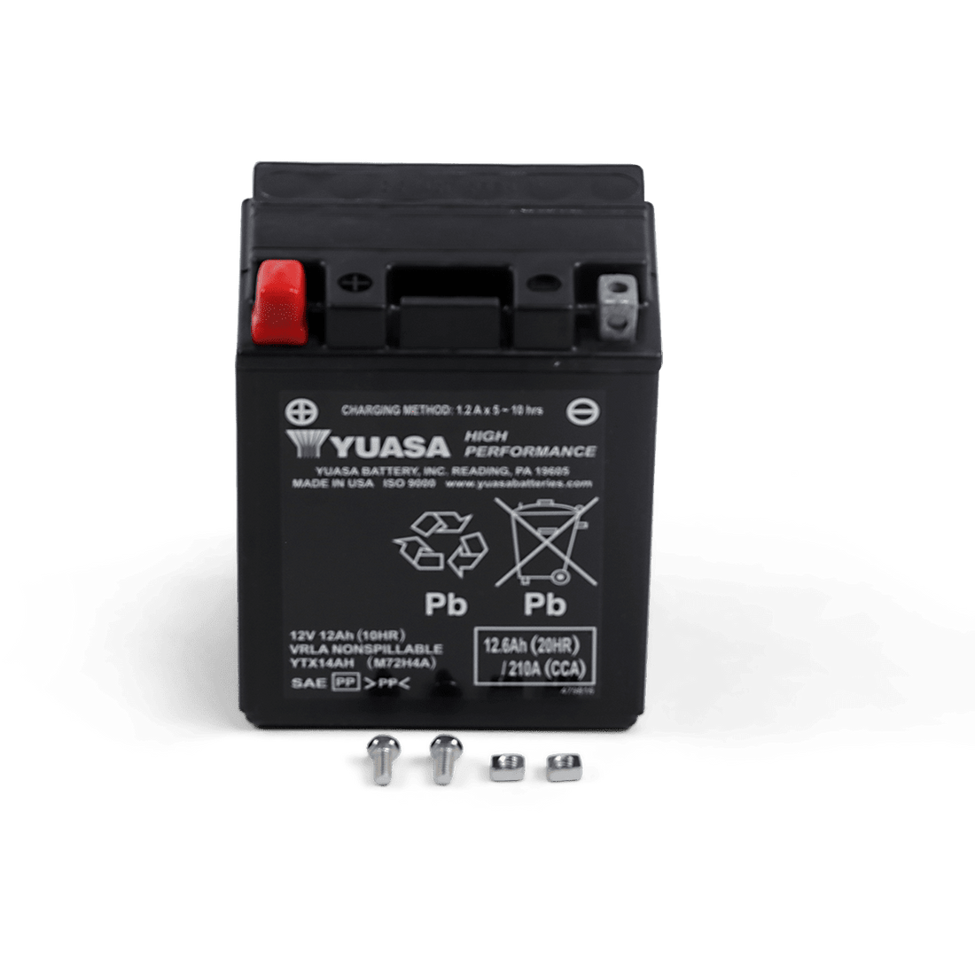 YUASA AGM Battery YTX14AH YUAM72H4A