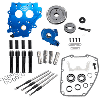 S&S CYCLE Cam Chest Kit without Cams Gear Drive Oil Cooled Black Pushrods Twin Cam 3101266