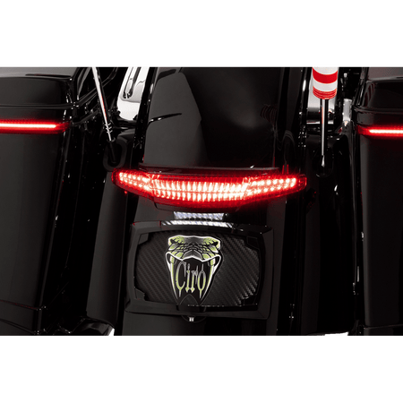 CIRO Taillight/Licesnse Plate Mount Black 40074