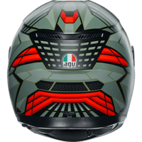 AGV K3 Helmet Decept Matte Black/Green/Red Large 2118381004010L