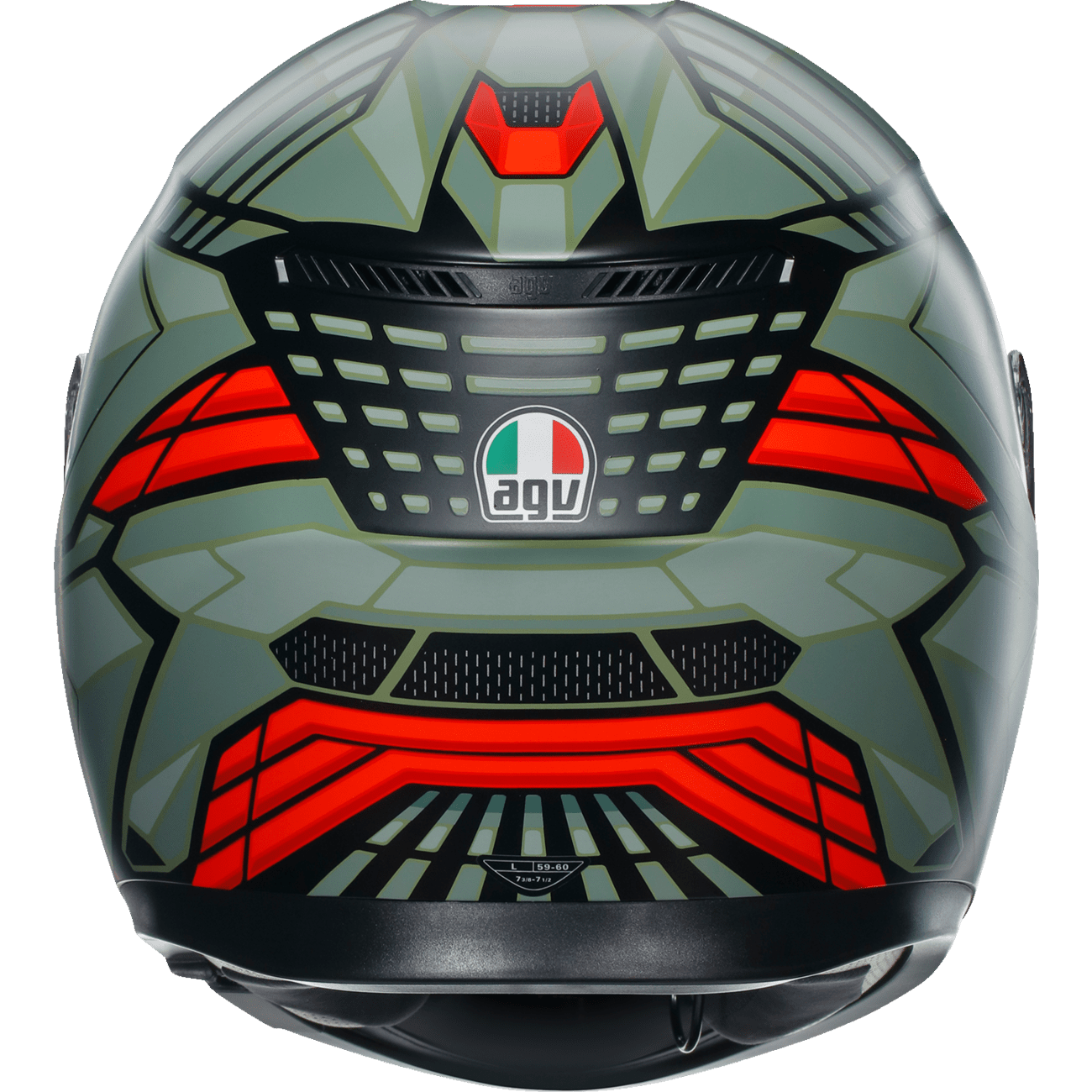 AGV K3 Helmet Decept Matte Black/Green/Red Medium