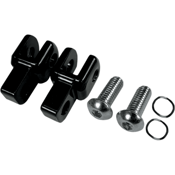 LA CHOPPERS Footpeg Relocator Black LA720200B