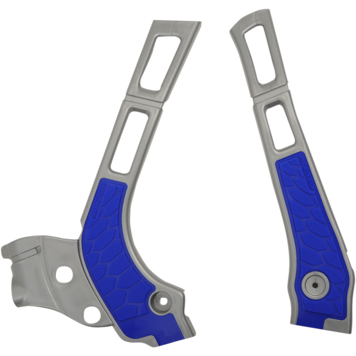 ACERBIS X-Grip Frame Guards Silver/Blue YZ 125/125X/250/250X