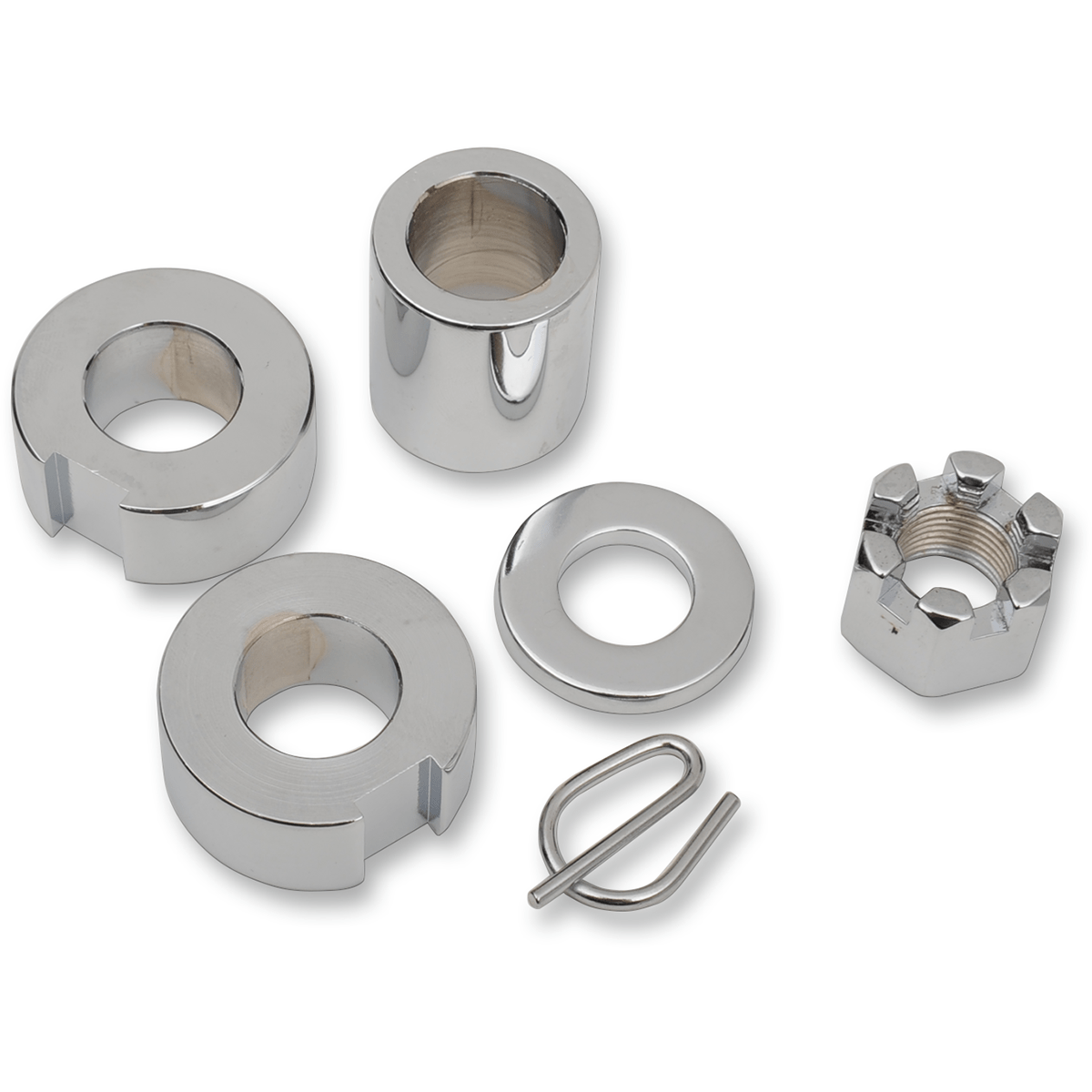 COLONY Axle Nut with Spacer Chrome Kit