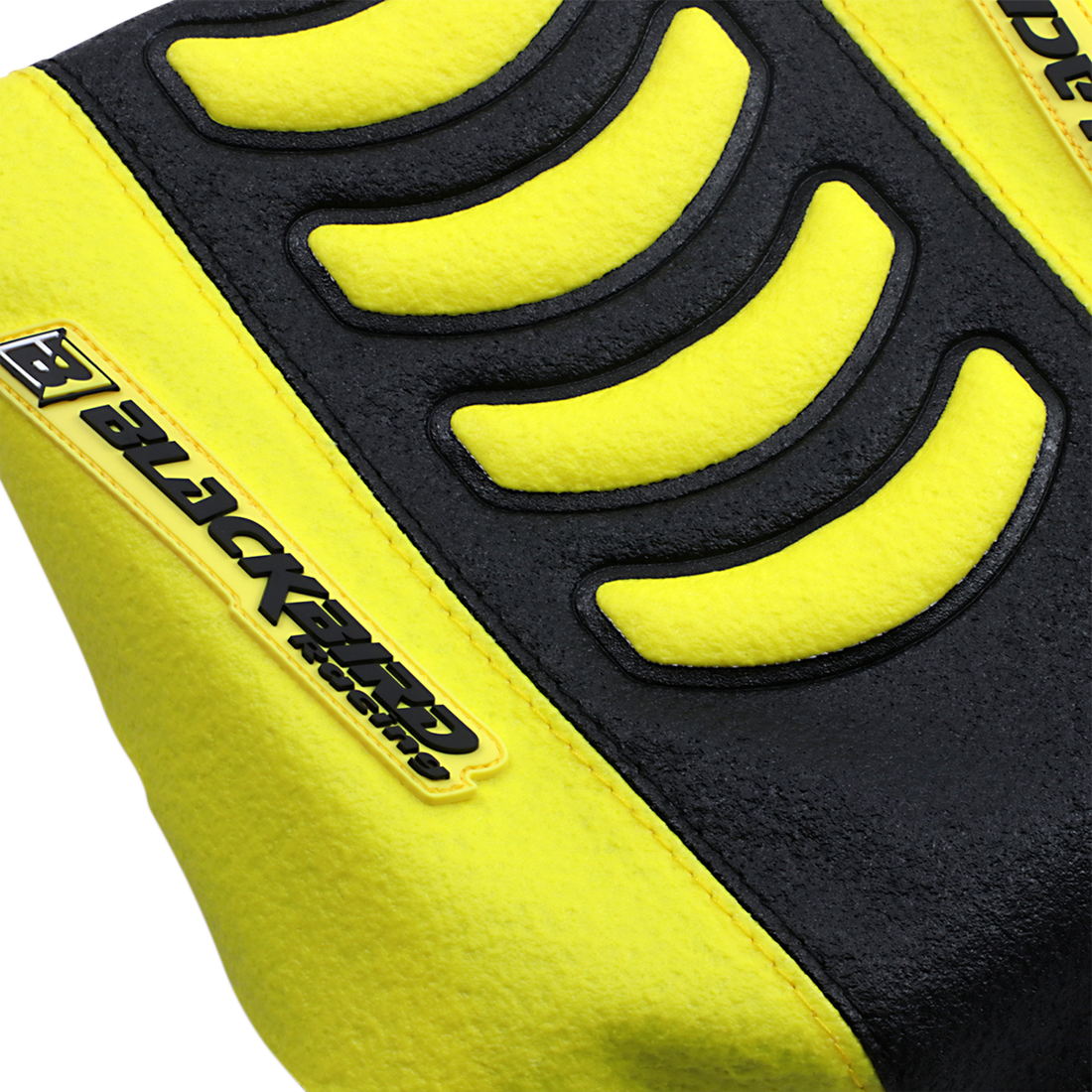 BLACKBIRD RACING Double Grip 3 Seat Cover Black/Yellow Suzuki