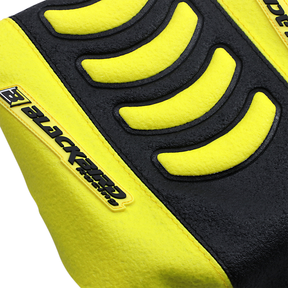 BLACKBIRD RACING Double Grip 3 Seat Cover Black/Yellow Suzuki